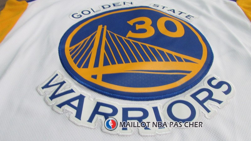 Maillot Enfant Golden State Warriors Curry 2017-18 30 Blanc